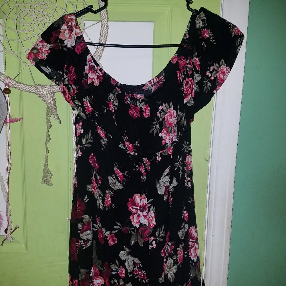 Off the shoulder floral dress
